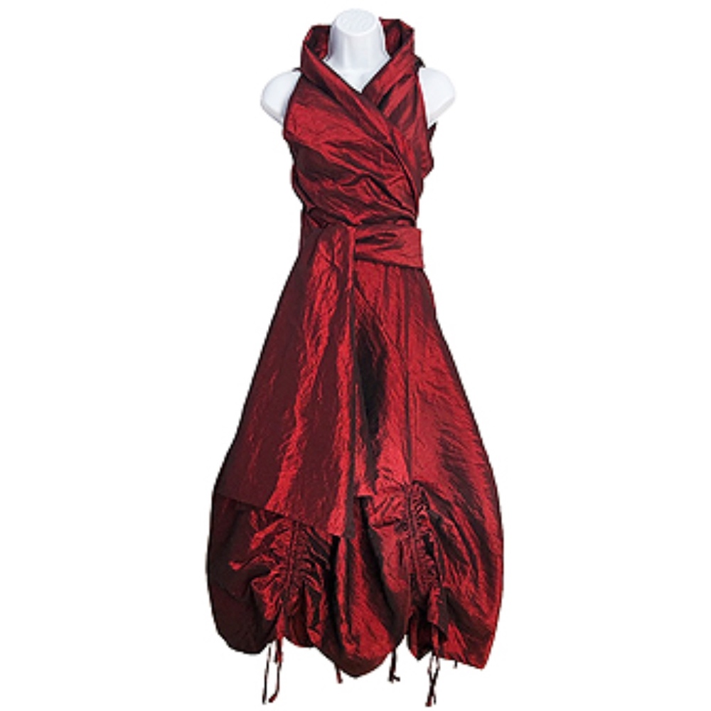 European Red Evening Dress - Picture 1 of 8